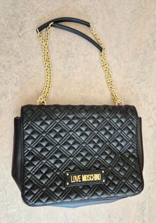 MOSCHINO BAG TASCHE GROSS UMHÄNGETASCHE TOP ZU SCHUHE