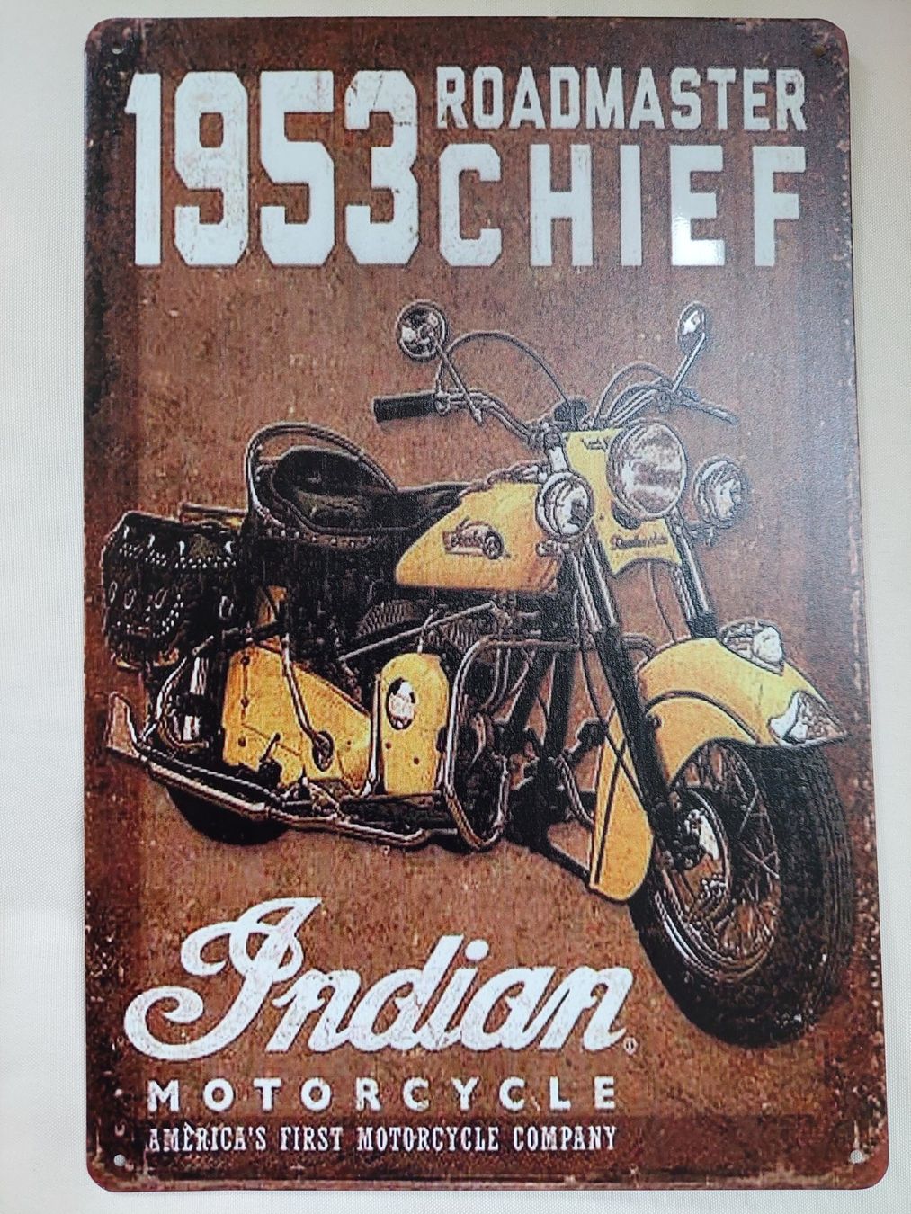 Insegne: Indian Blechtafel / Blechschild Indian Roadmaster Chief – Nuovo (secondo la descrizione) da Zürich venduto da makimakimak
