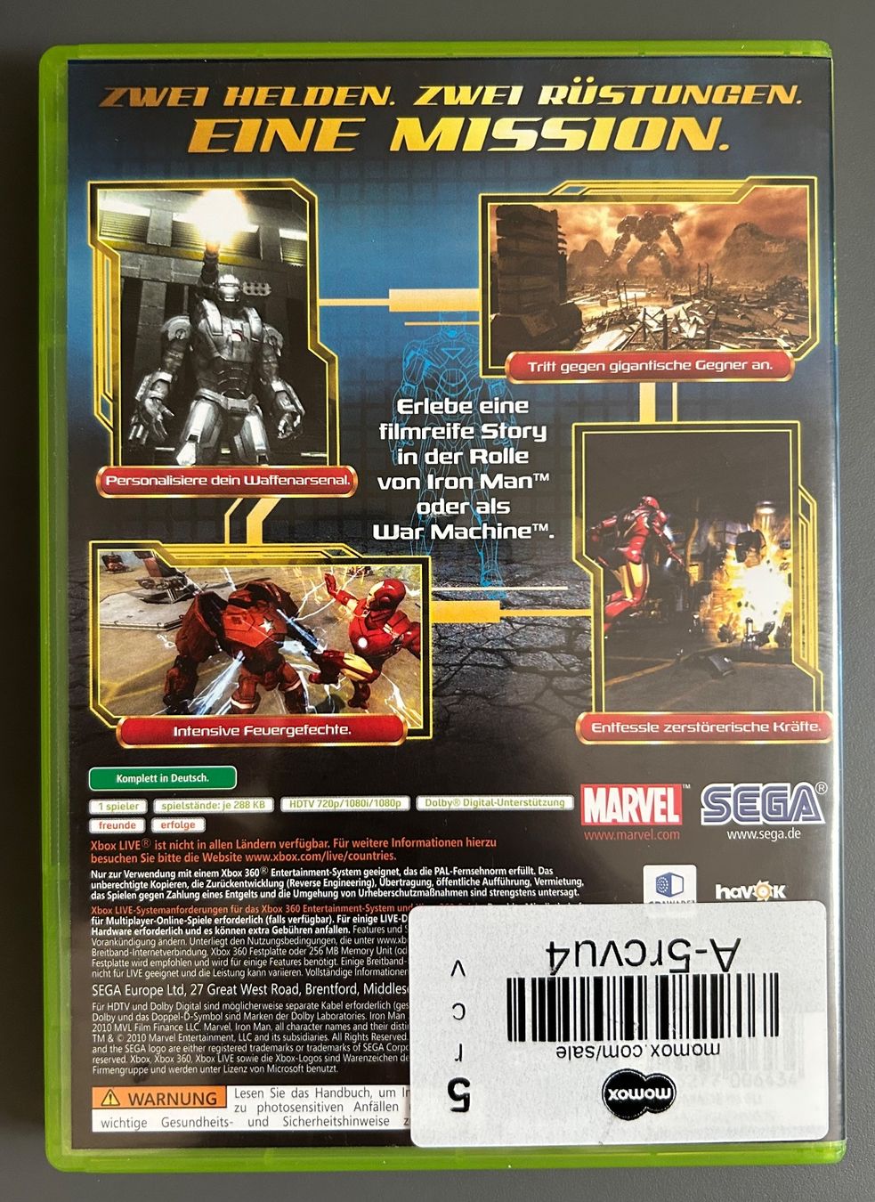 Giochi: Iron Man 2 - Xbox 360 – Usato da Obfelden venduto da jenxbp 1