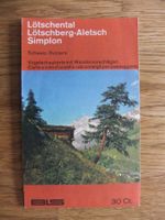 Landkarte Lötschental Lötschberg-Aletsch Simplon 1972