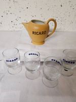 Ricard: pichet + 4 verres Ricard,   pour l'apéro