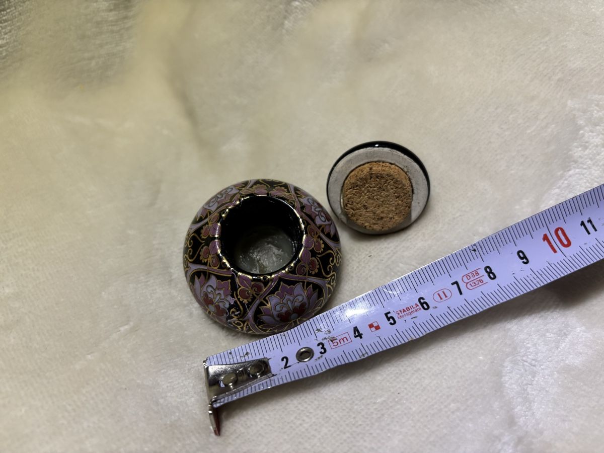 Tutte le decorazioni: Wunderschönes Cloisonné Döschen, floral, mit Deckel! – Usato da Frauenfeld venduto da Fubech 3