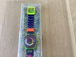 Swatch Scuba 200 Coming Tide PTS 5500 NEU!