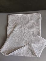 Set of 2 decorative cushion covers grey patterned new