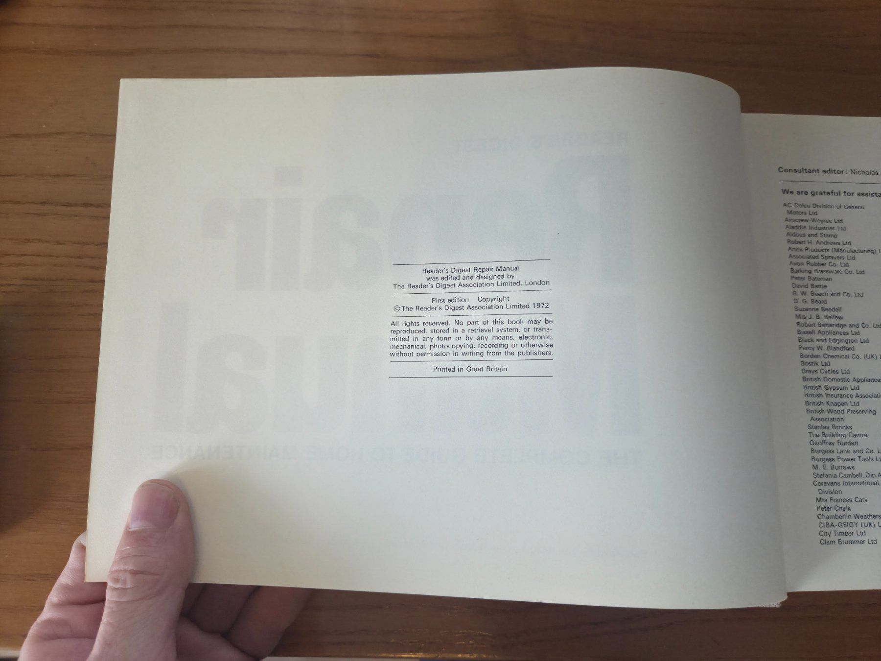 Bücher: Reader’s Digest Repair Manual 1972 First Edition – Gebraucht aus Aldesago von lusuardi 4