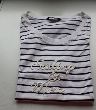 Shirt mit Streifen - Maritimer Sommerlook - 100 % Baumwolle