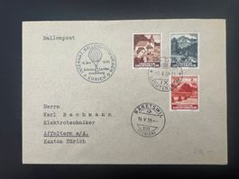 Ballonpost 1939  Bäretswil-Vaduz  Ch-Landesaustellu (G2423)