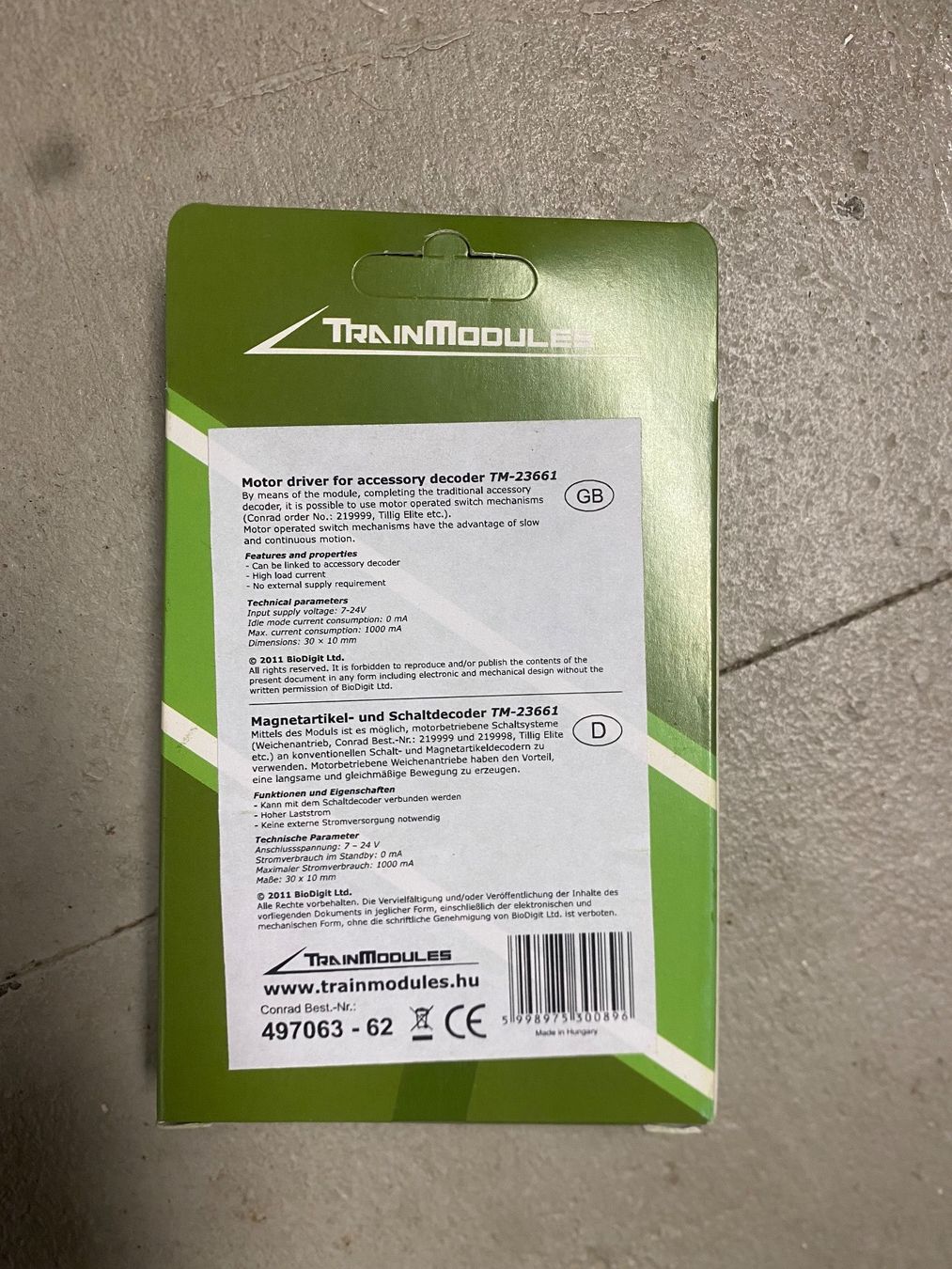 Elektronikbauteile: Weichen-Antrieb Digital-Konverter Fertigbaustein DCC – Neu und originalverpackt aus Riehen von ambriarni 1