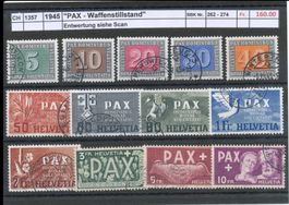 1945 "PAX - Waffenstillstand", gestempelt