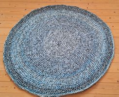 CHUNKY Teppich *Blue Monday* rund  130 cm  *neu
