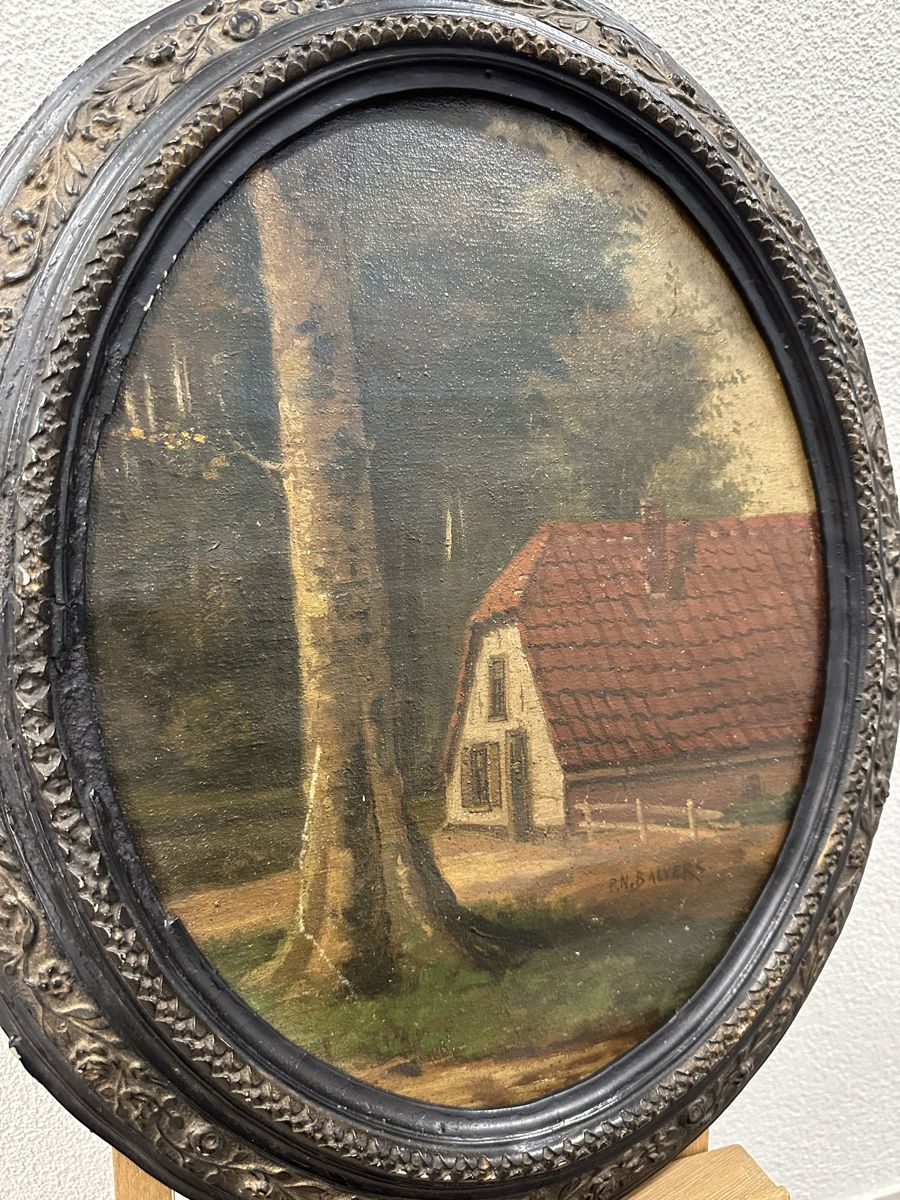 Dipinti: Gemälde P.N. Balvers Waldlandschaft mit Haus signiert – Usato da Ebikon venduto da Gaenggeliwaar 1