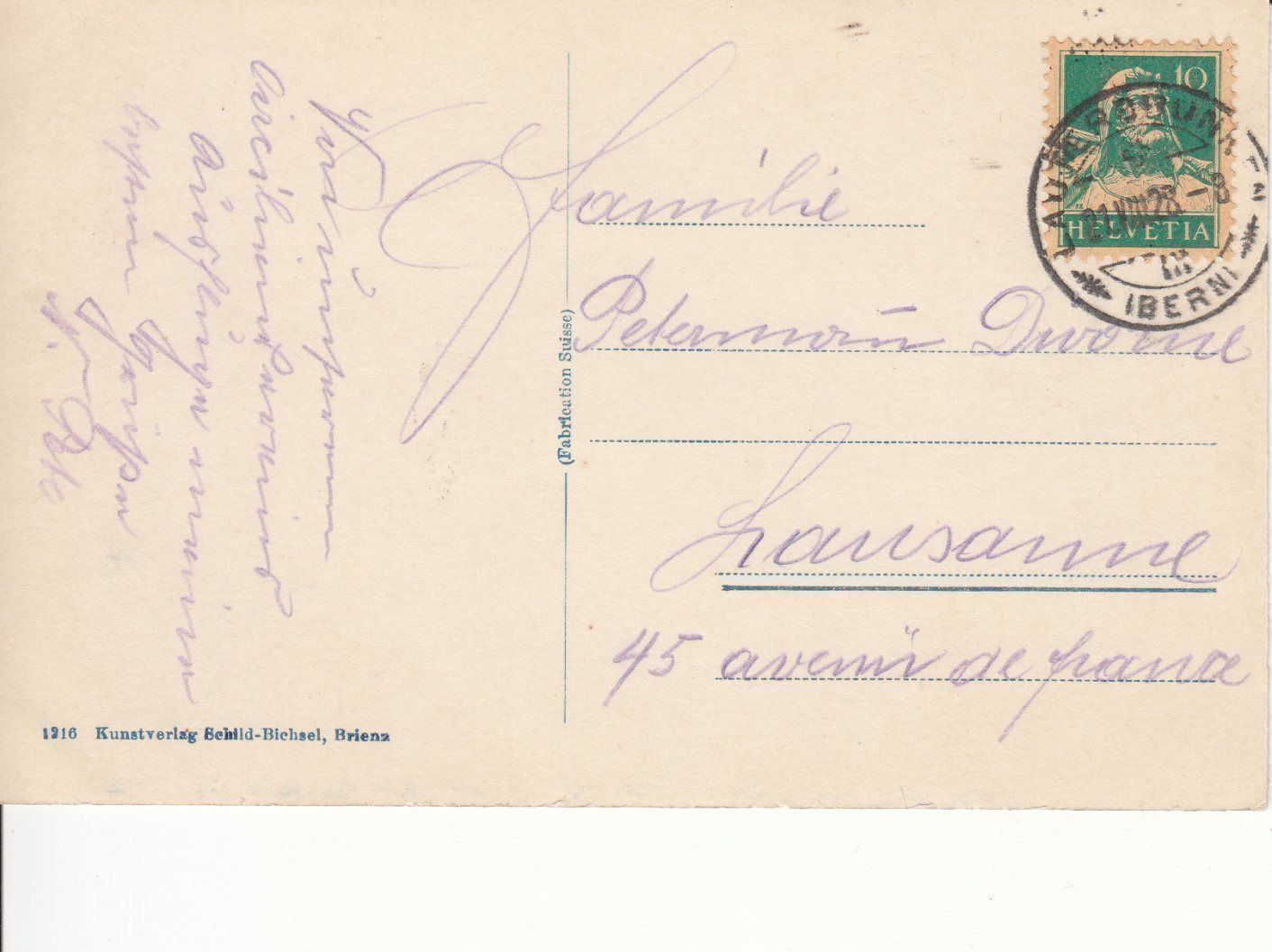 Cartoline postali: Kleine Scheidegg, 1928 – Usato da Bürglen TG venduto da StampGraf 1