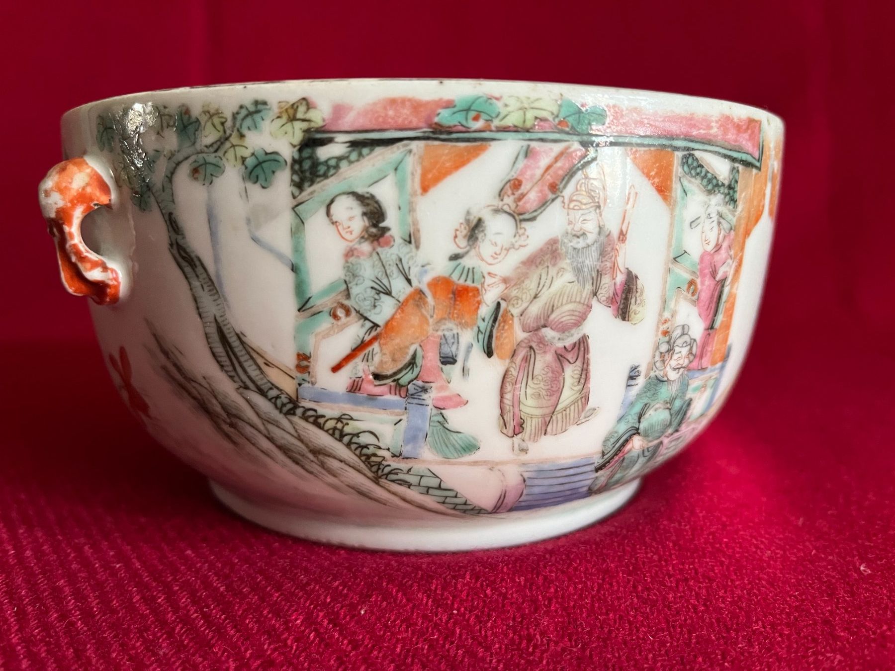 Ciotole: Chinesische kaiserliche polychrome Schale, Tongzhi-Periode – Usato da Linthal venduto da Luther