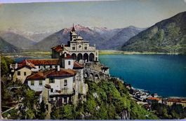 Antike Ansichtskarte Locarno, Madonna del Sasso