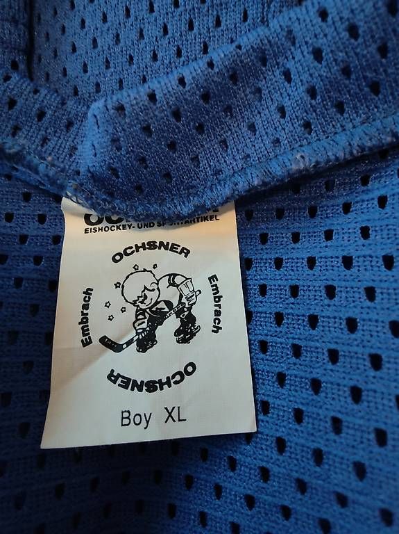 Canottiere & Pantaloni: Ochsner Hockey Trikot – Usato da Langenthal venduto da Autogrammsammler