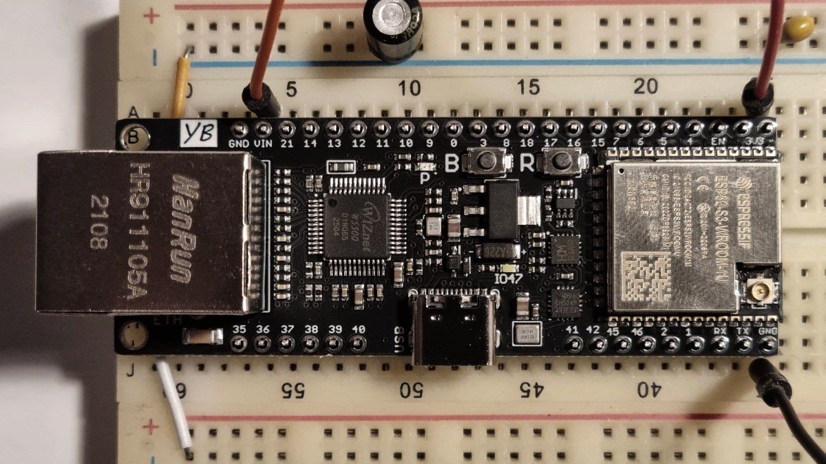 Componenti elettronici: YB-ESP32-S3-ETH Arduino DevBoard: Ethernet+WiFi,USB-C,PSRAM – Nuovo e nell'imballaggio originale da Sursee venduto da allduino 6