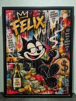 Felix the Cat Leinwandbild mit Premium Rahmen 80x60 PopArt