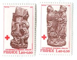 Briefmarken "Rotes Kreuz". Frankreich