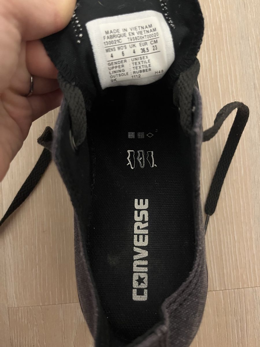 Converse Scarpe da uomo: Dunkelgraue Converse 36.5 – Nuovo (secondo la descrizione) da Birrwil venduto da vanyboo 4