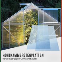 10x Polycarbonat Hohlkammerplatten