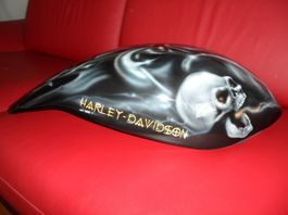 Harley Davidson VROD Airbox Cover Airbrush Skull