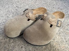 Birkenstock Boston Braided taupe Gr. 42