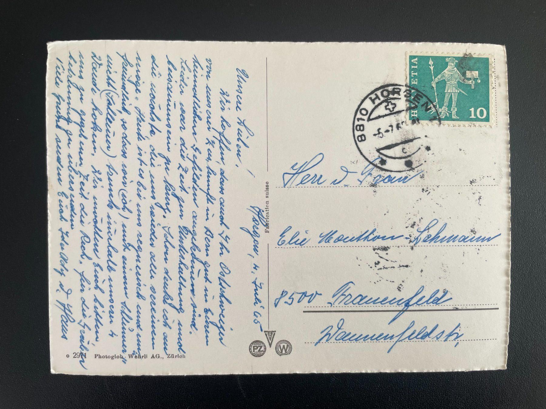 Cartoline postali: AK ZH Horgen – Usato da Thal venduto da Danny82 1