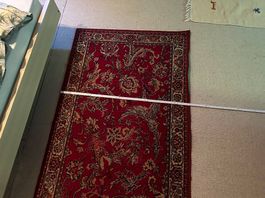 Roter Orientteppich 90×150 cm, florales Muster