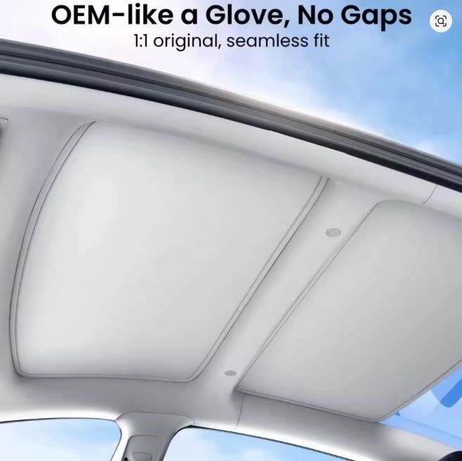 Tesla Tutti pezzi di ricambio auto: Tesla Model 3 2020-2024 Facelift Sun Shade, Sonnenschutz – Nuovo e nell'imballaggio originale da Rolle venduto da viceroy 1
