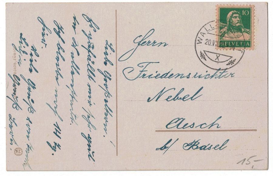 Cartoline postali: Quinten, gelaufen 1922 – Usato da Frauenfeld venduto da POML 1