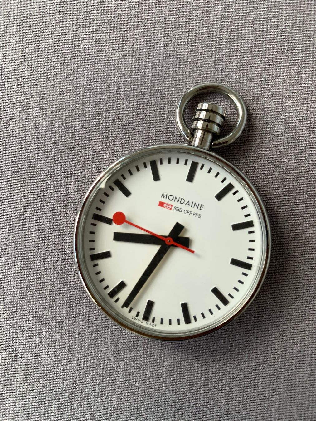 Mondaine Orologi: Taschenuhr Mondaine mit Kette – Usato da Winterthur venduto da Nani2012 1