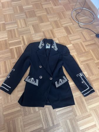 Bestini Paris Damen Blazer Schwarz mit Stickerei