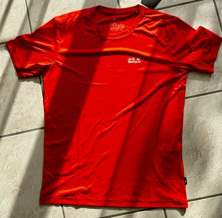 Jack Wolfskin Herren T-Shirt, Rot, Grösse S, Neu