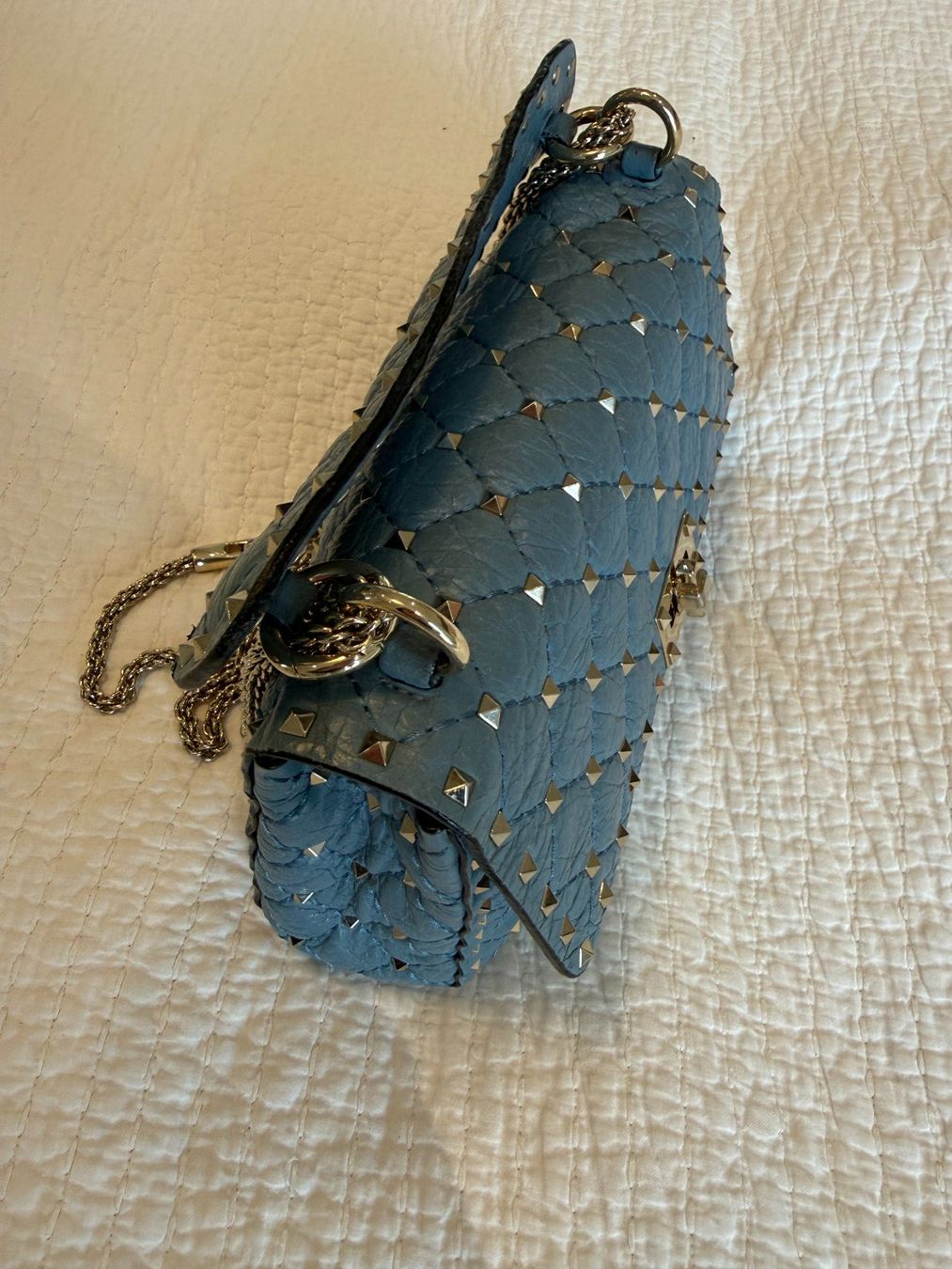 Valentino Borse da donna: Valentino Ruckstud spike handtasche blau – Usato da Küsnacht ZH venduto da theatorp 1