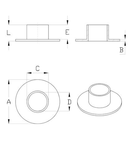 Ferramenta: Unterlegscheibe mit Anschlag M5 – Nuovo (secondo la descrizione) da Biel/Bienne venduto da TheShop4U 1