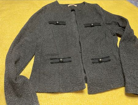 Tweed Blazer elegante Camomieu grigio scuro👌tgS/M