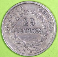 1935 / COSTA RICA / 25 CENTIMOS - MÜNZE / RECHT GUT ERHALTEN