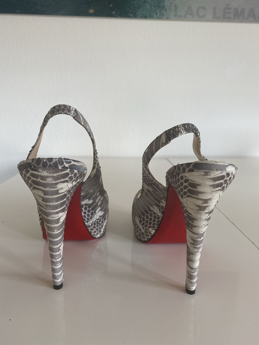 Christian Louboutin Damenschuhe: Christian Louboutin Sling Python T40 – Neu (gemäss Beschreibung) aus Kilchberg ZH von elo_lr6s 4