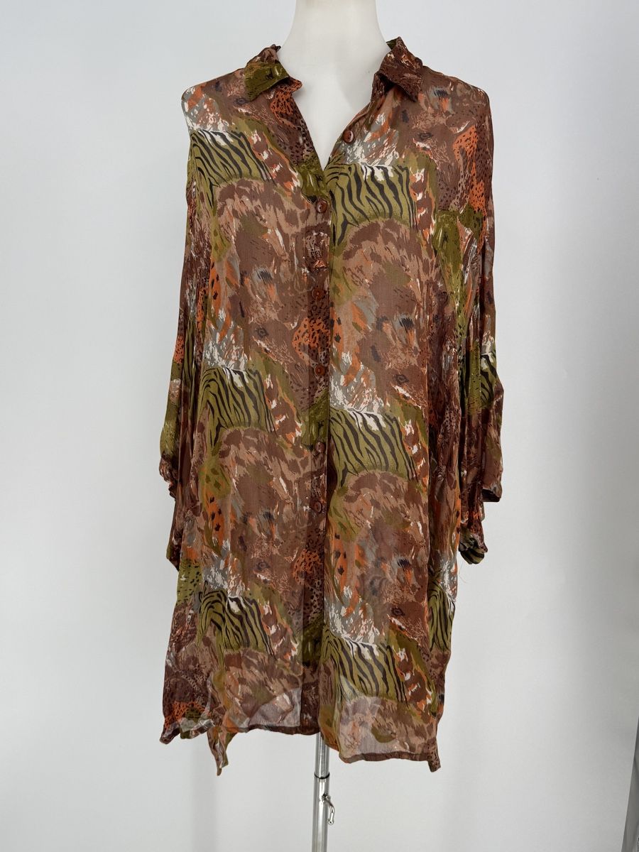 Camicette: Bluse Tunika Animalprint Gr. 50/52 – Difettoso da Auenstein venduto da moin. 1