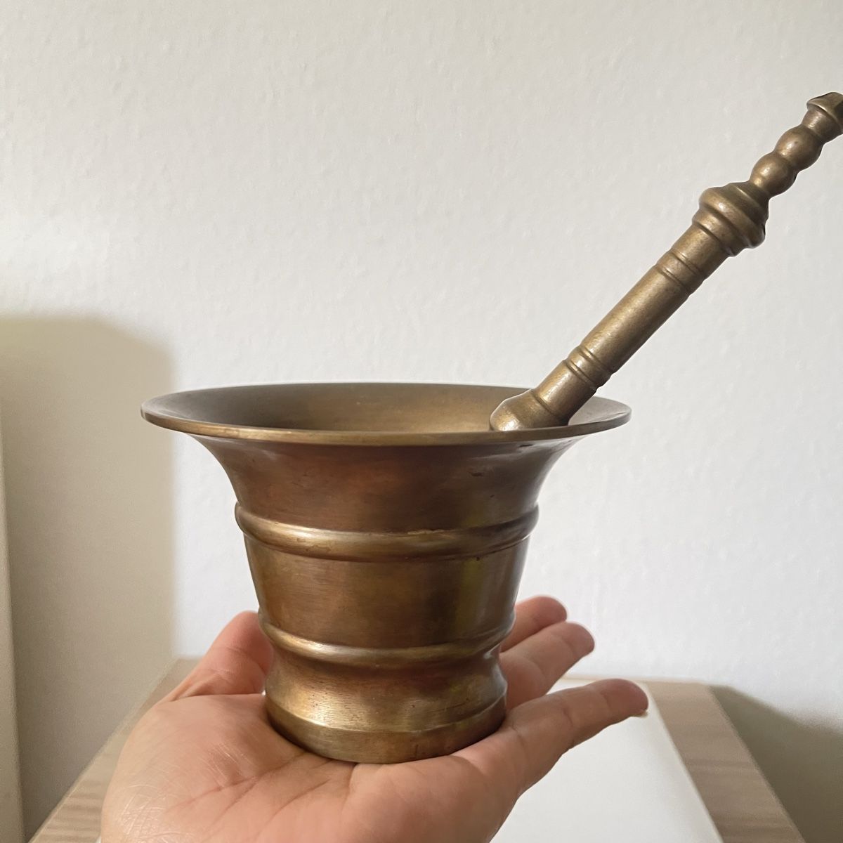 Altro per cucinare: Vintage große messing Mörser und Stößel – Usato da Bern venduto da dek_7bjd 6