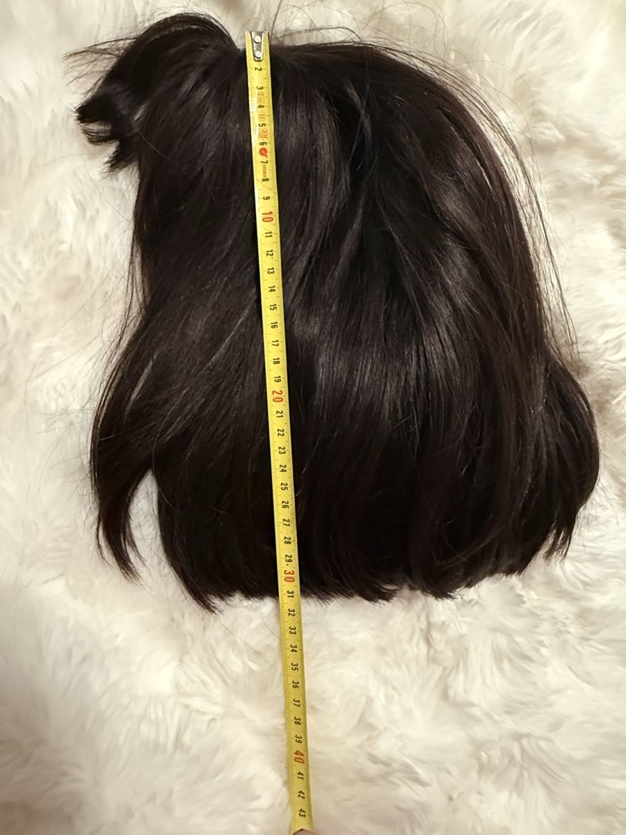 Parrucche: Perruque brune naturelle, style chic et élégant – Usato da Monthey venduto da Joseph-29 8
