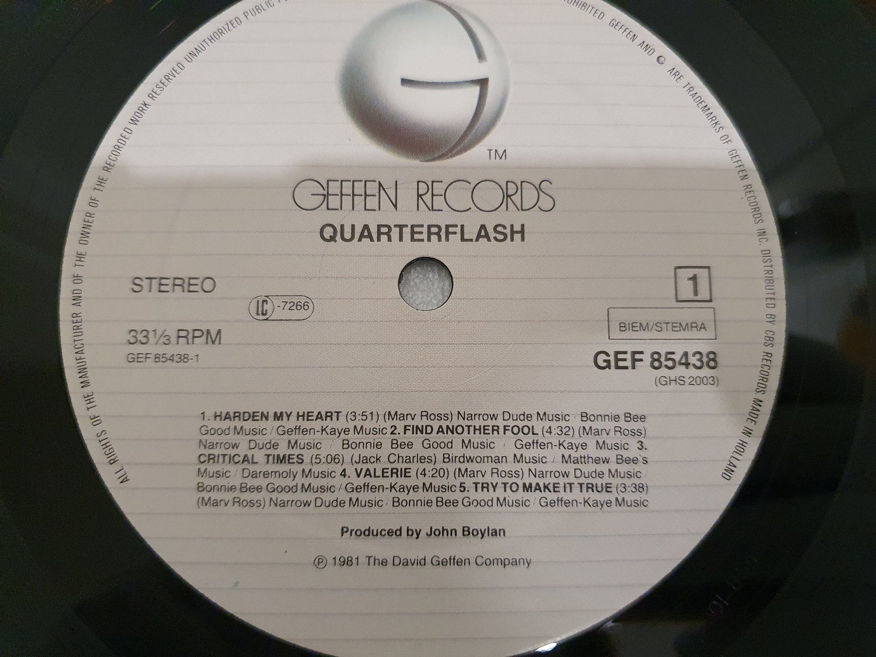 Schallplatten: Quarterflash – Quarterflash – Gebraucht aus Uster von  4