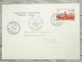 TR107 Enveloppe + Timbre Suisse 1943