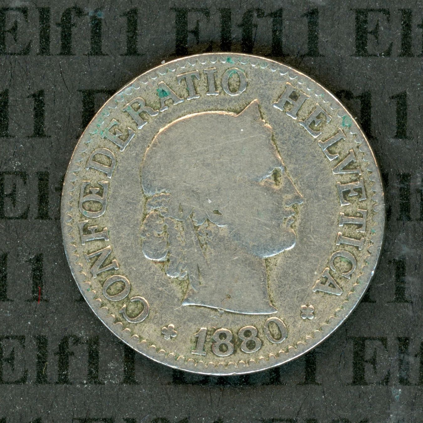 Tutti le monete: CHF___0.10 1880 s 10 Rappen – Usato da Widnau venduto da Elf11