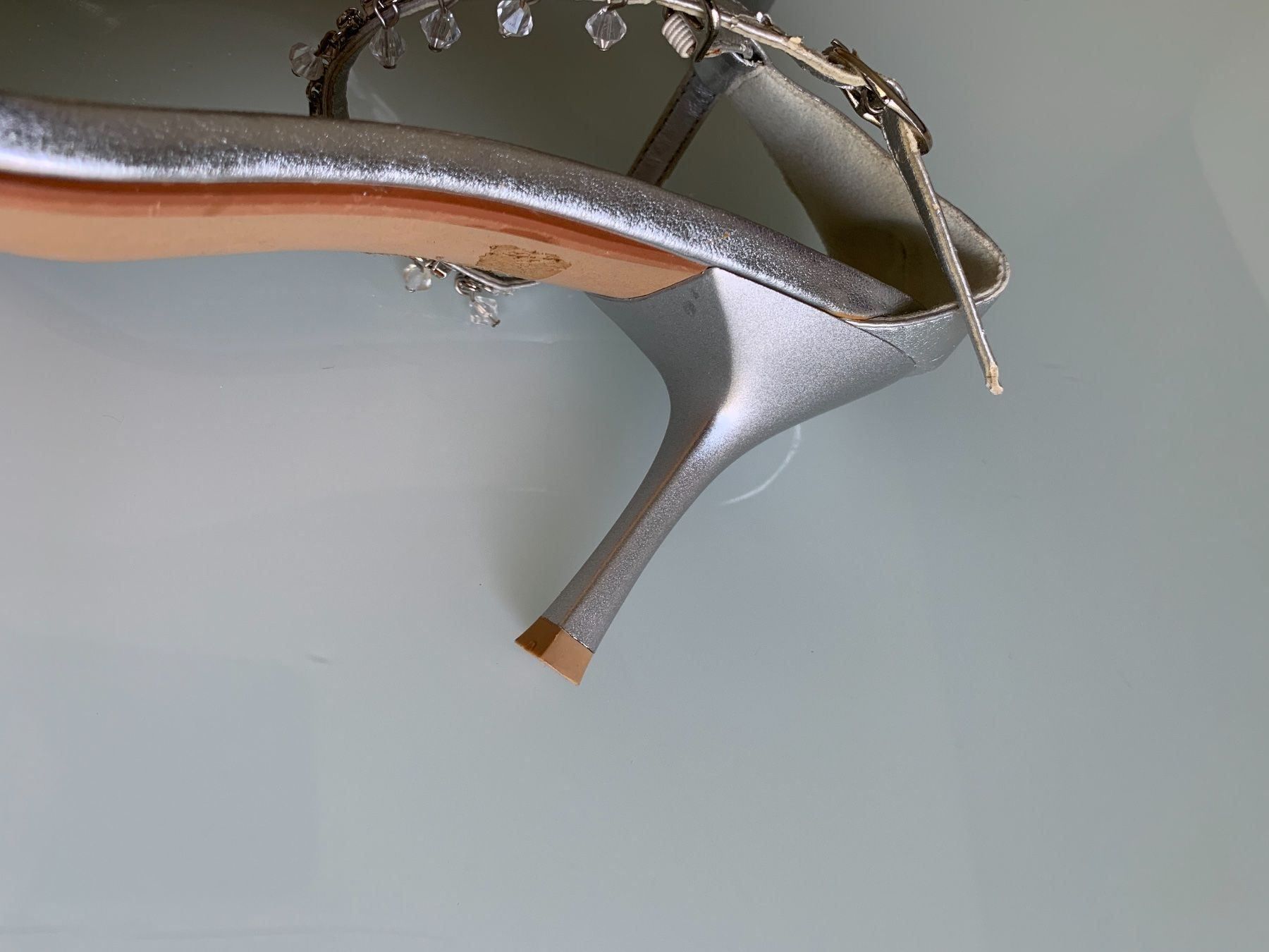 Scarpe da donna: Sandalen Silber – Usato da Adliswil venduto da Majeska 3