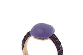 POMELLATO Capri Ring Jade & Amethyst 18K Grösse 51 *S4552