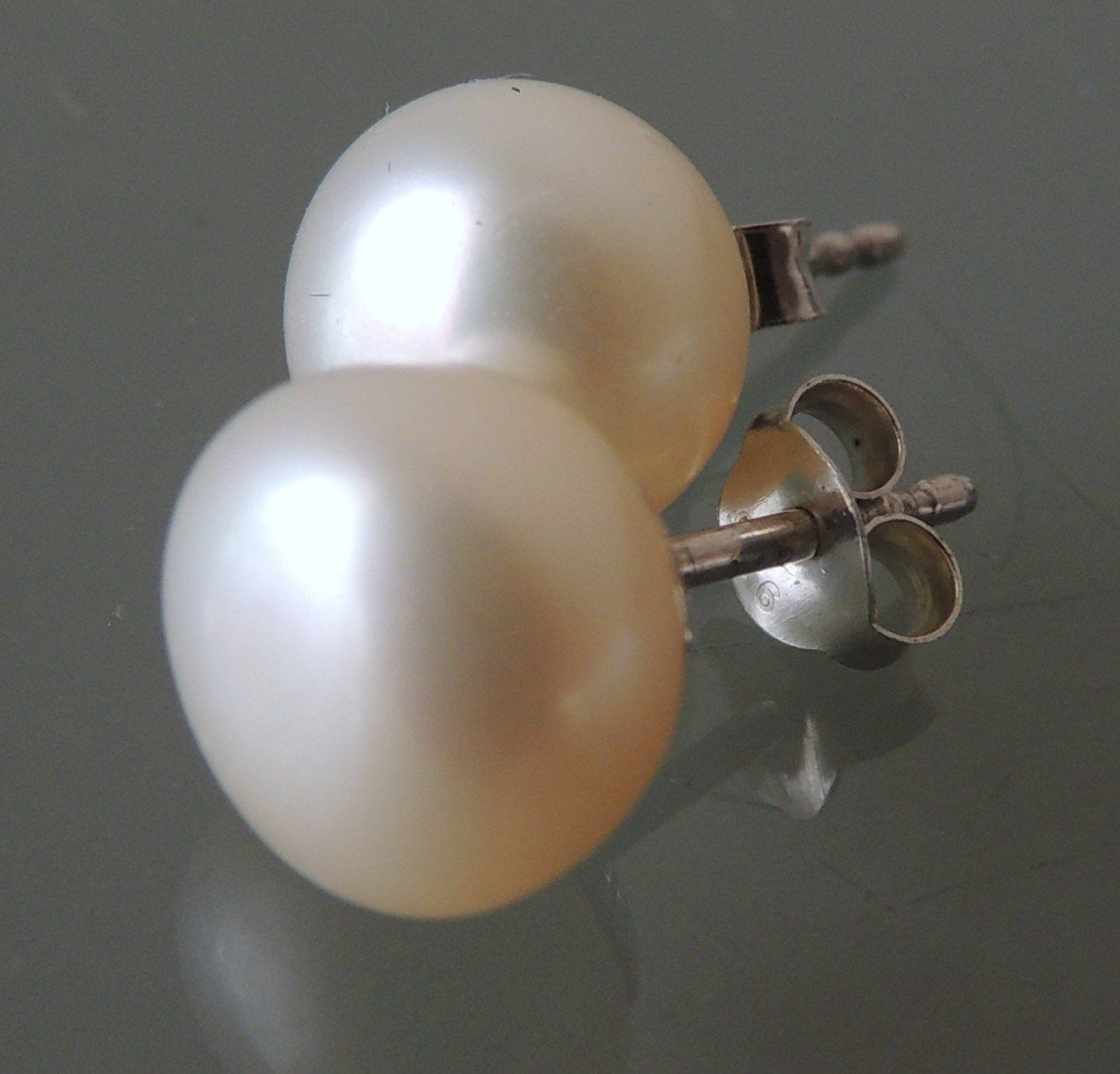 Orecchini pendenti & Orecchini a lobo: Silber 925 Perlen Ohrstecker 9 mm – Nuovo e nell'imballaggio originale da Waldenburg venduto da schaller707 3