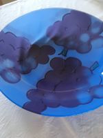 Hochwertige Schale, blaues Glas 50cm