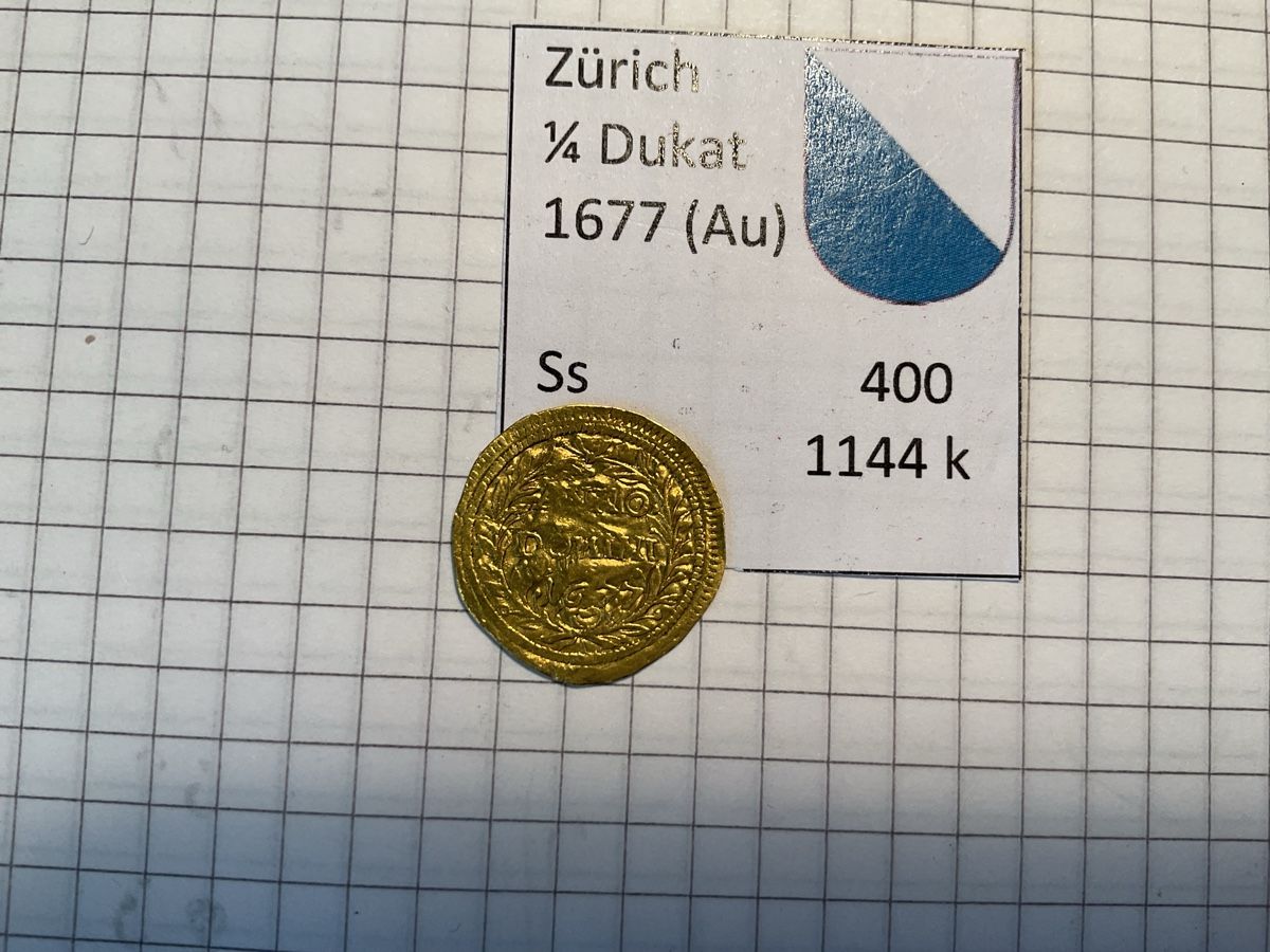 Tutti le monete: Schweizer Goldmünze Zürich – Usato da Ursenbach venduto da tho_8s6p 1