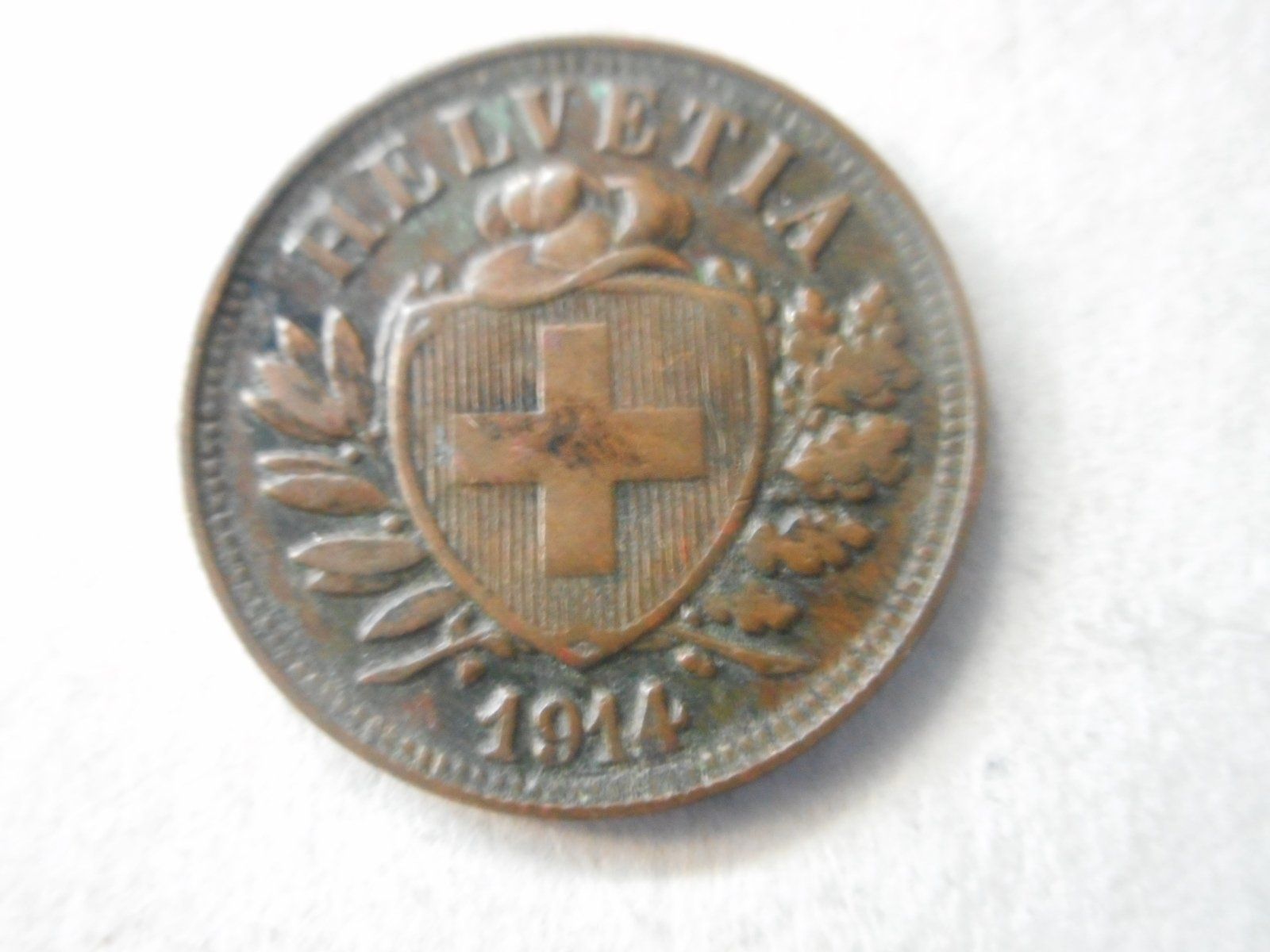 Tutti le monete: 2 Rp. 1914  uralt – Usato da Kriegstetten venduto da pizlad2010